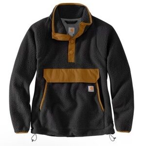 Carhartt Women’s Black and Brown Fleece Jacket
